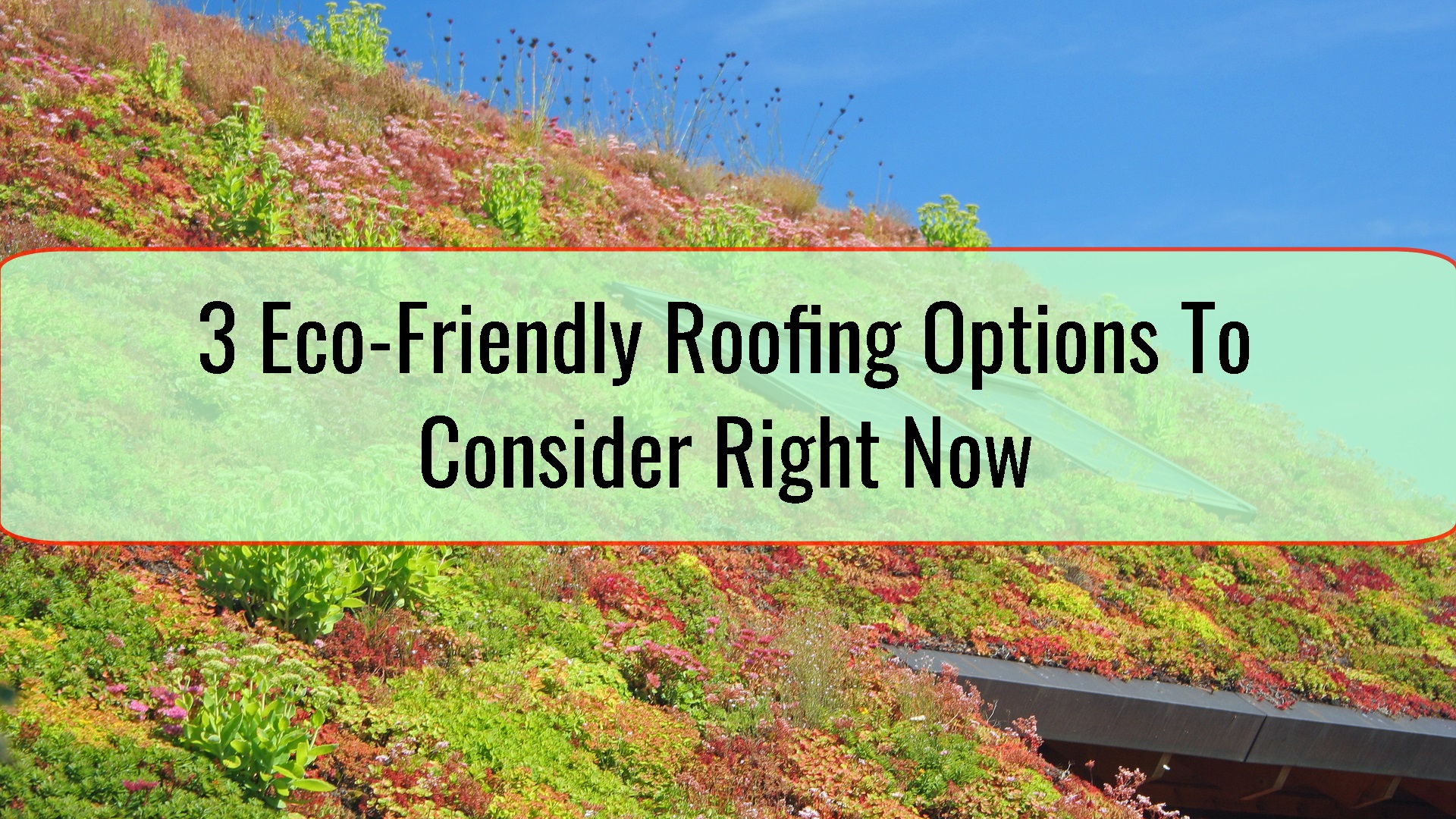 A closer look at Ideas For Eco Friendly Roof Renovation